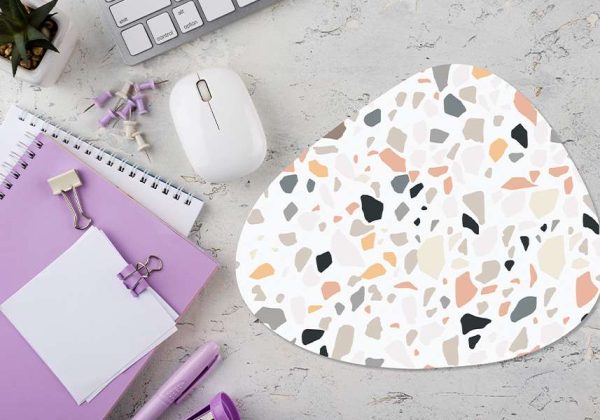 פד מעוצב לעכבר דגם Egg Terrazzo