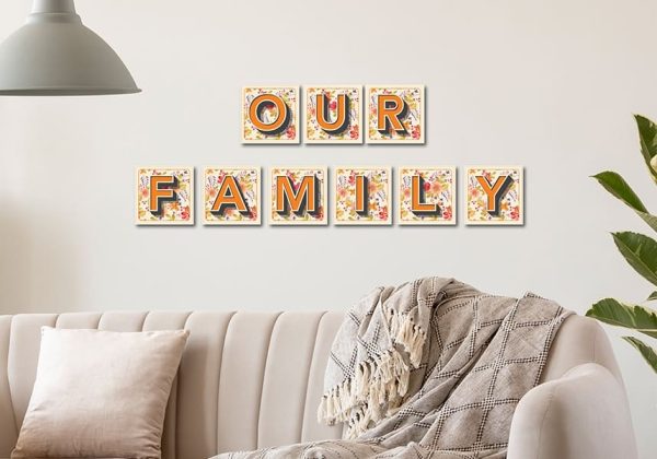 אותיות לקיר משפחה דגם Family מספר 2