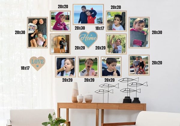 קיר משפחה דגם אהבה
